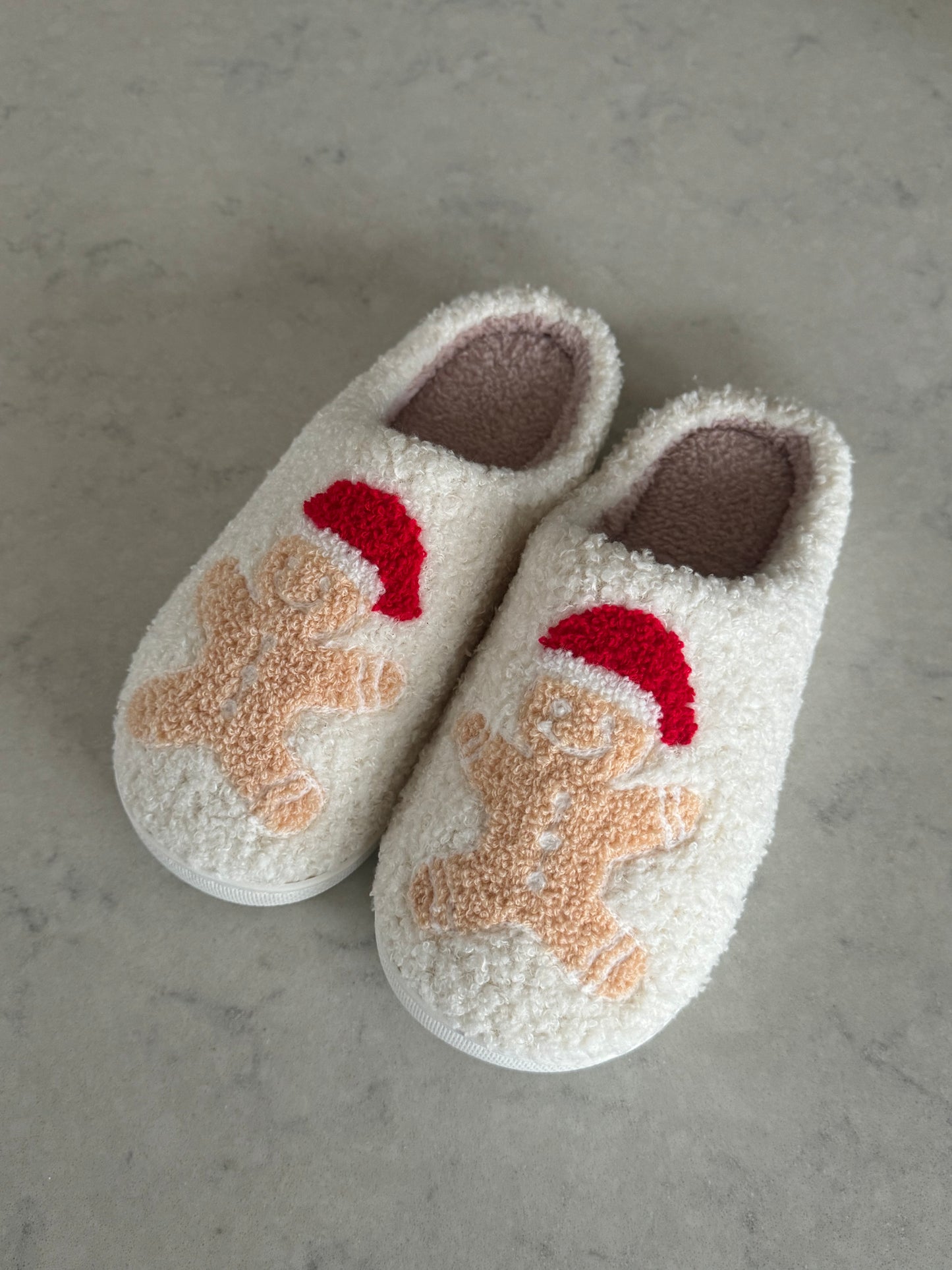 Christmas Gingerbread Comfy Lounge Slippers