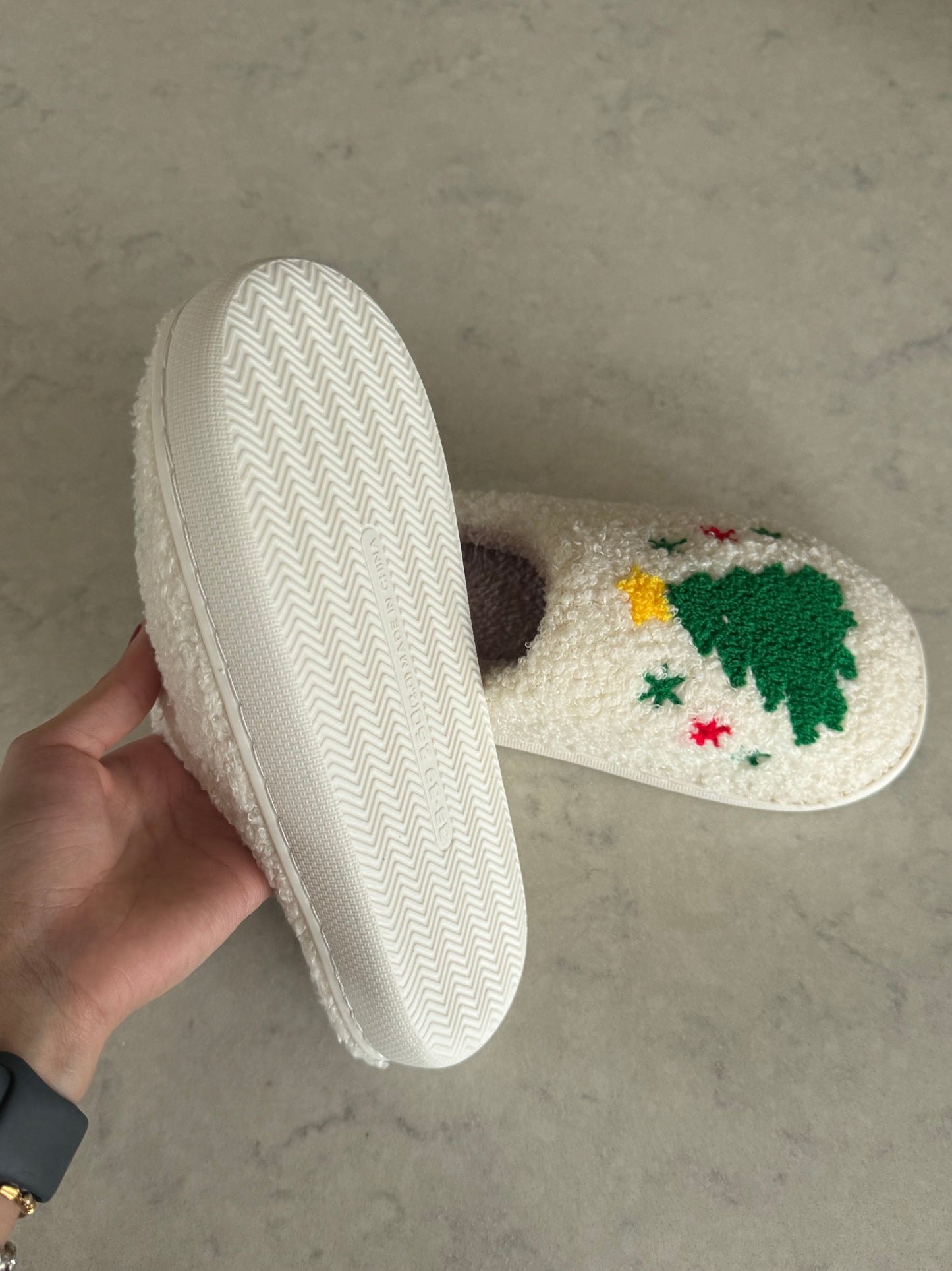 Christmas Tree Comfy Lounge Slippers