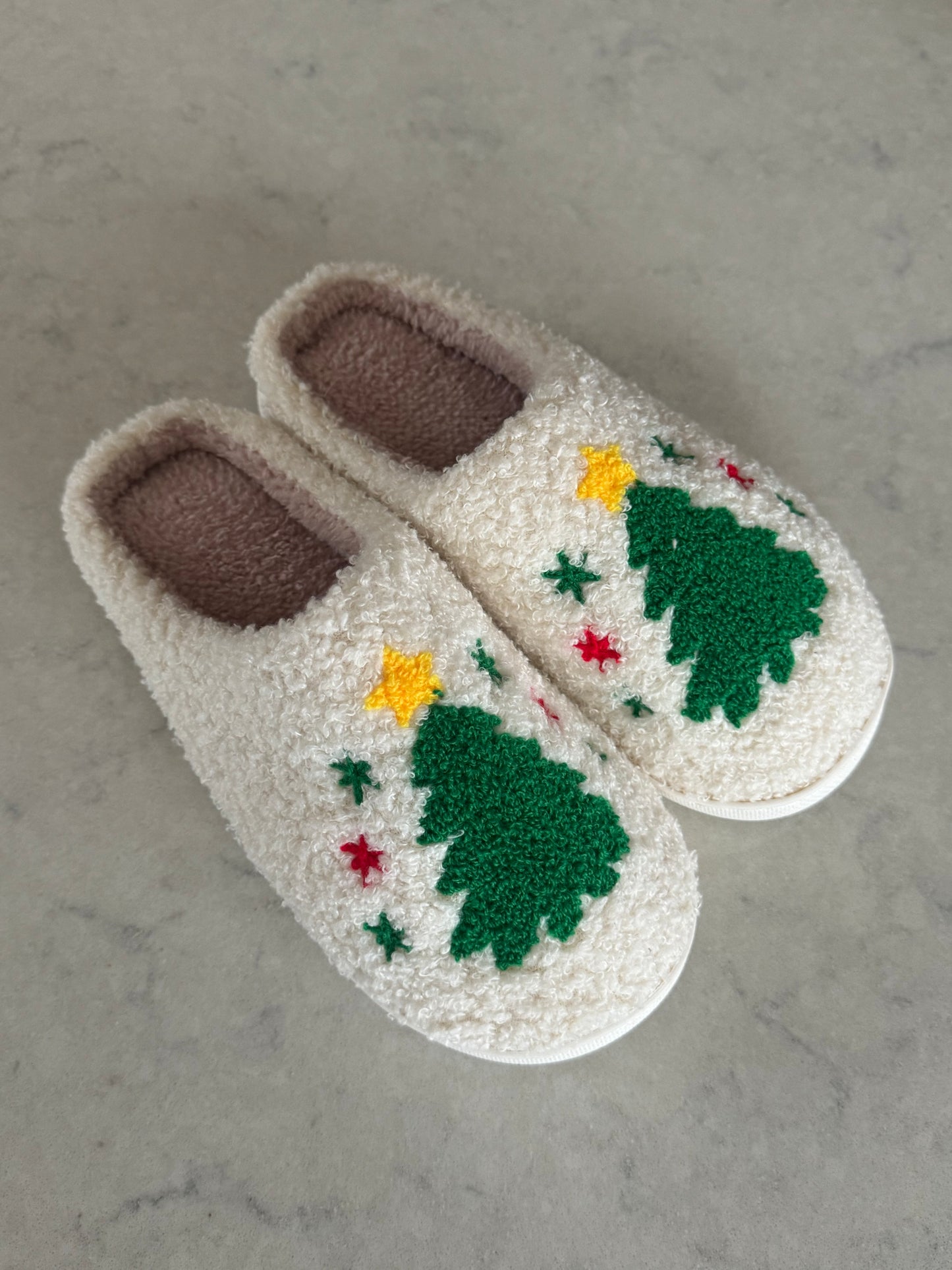 Christmas Tree Comfy Lounge Slippers