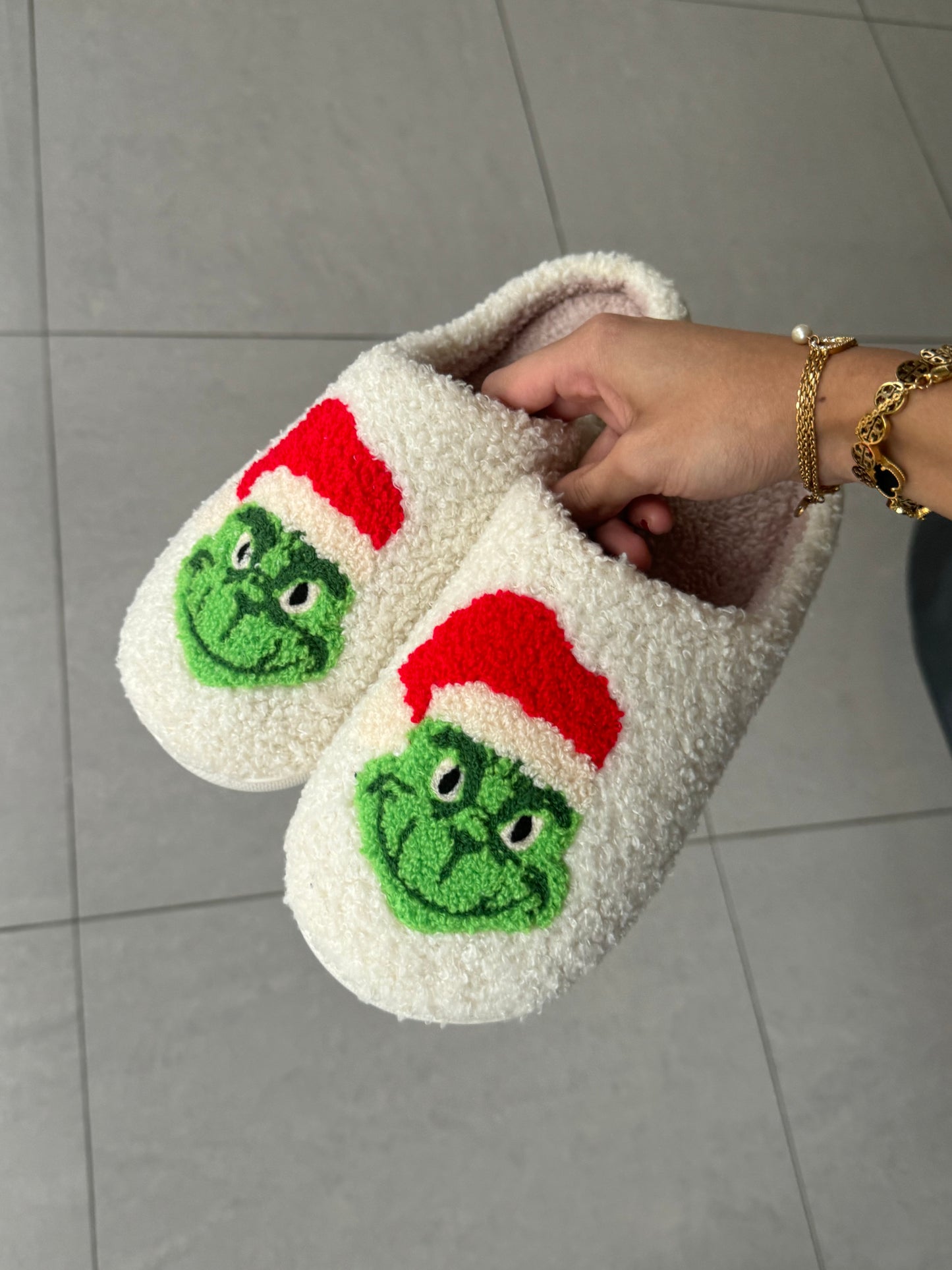 Christmas Grinch Comfy Lounge Slippers