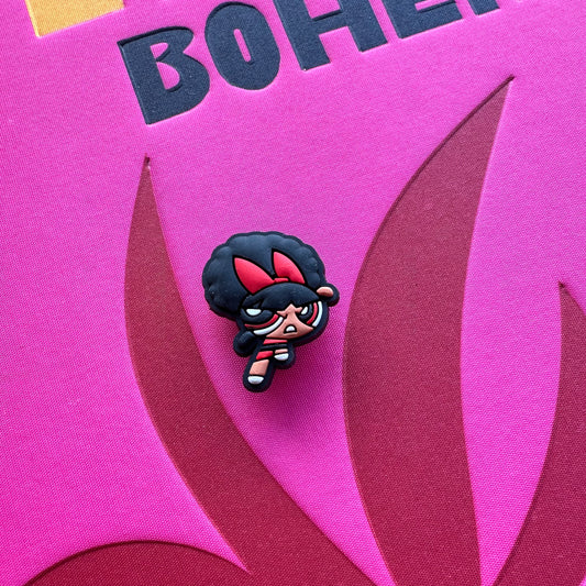 Powerpuff Girls Black Blossom Croc Charm