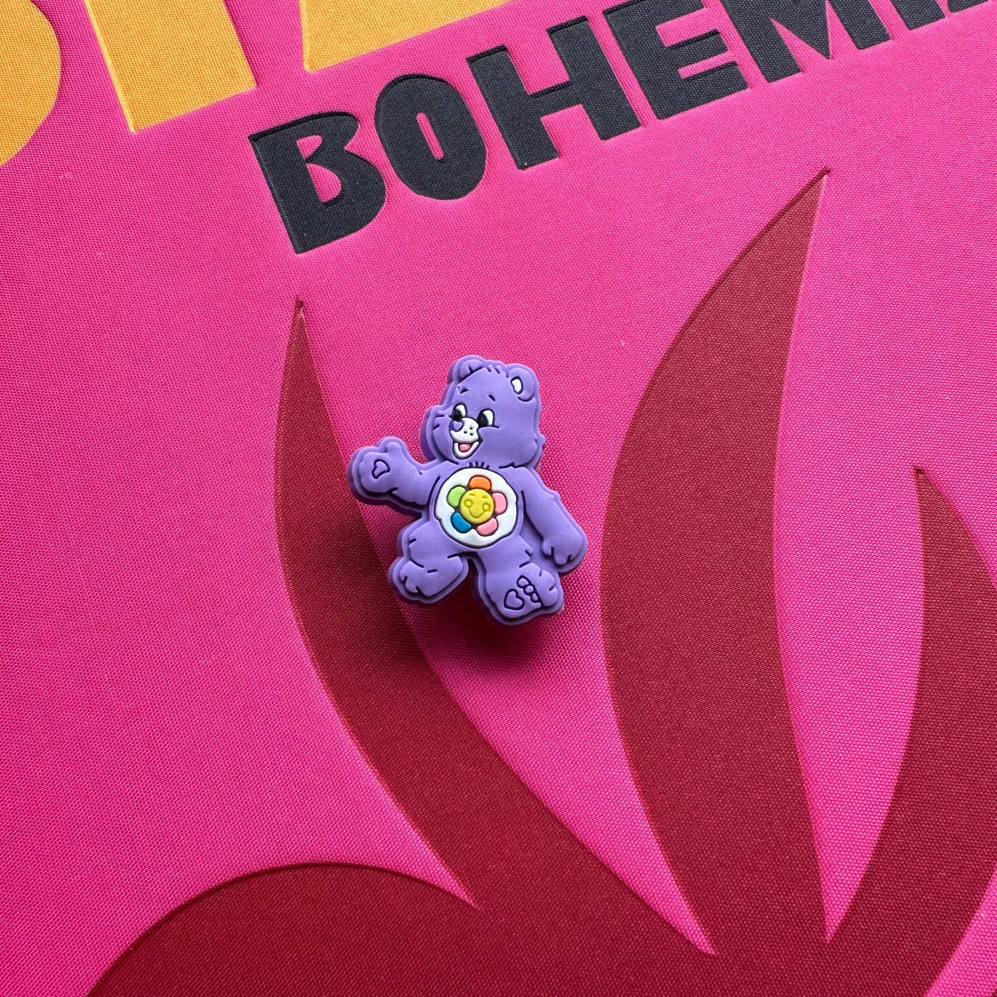 Purple Harmony Care Bear Croc Charm