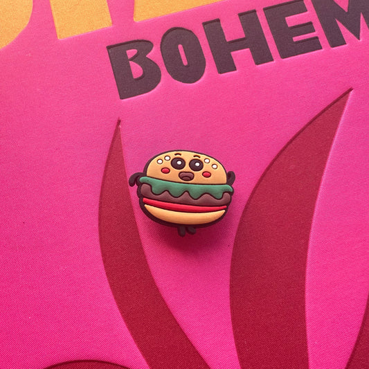 Burger Croc Charm