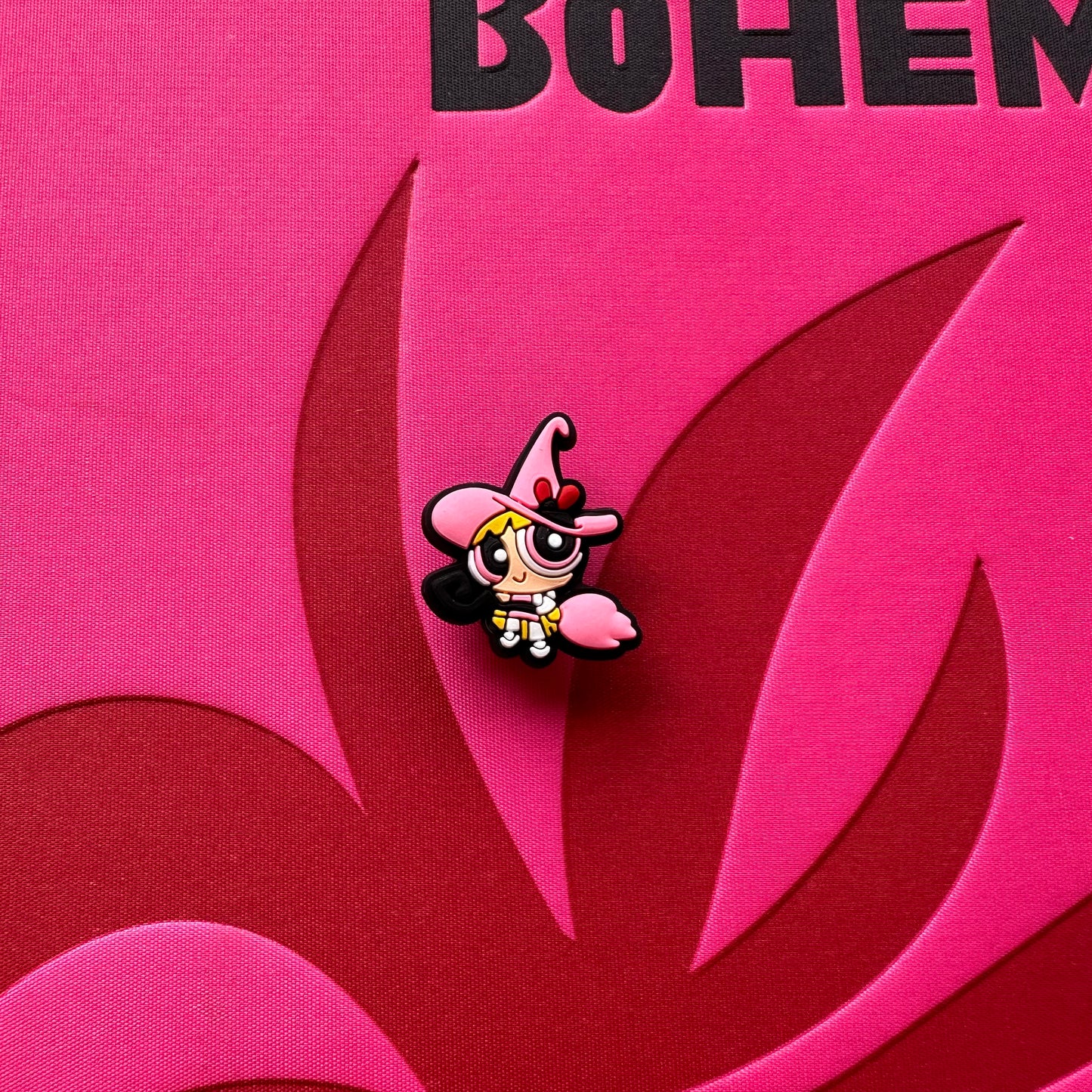 Pink Witch Powerpuff Girls Croc Charm