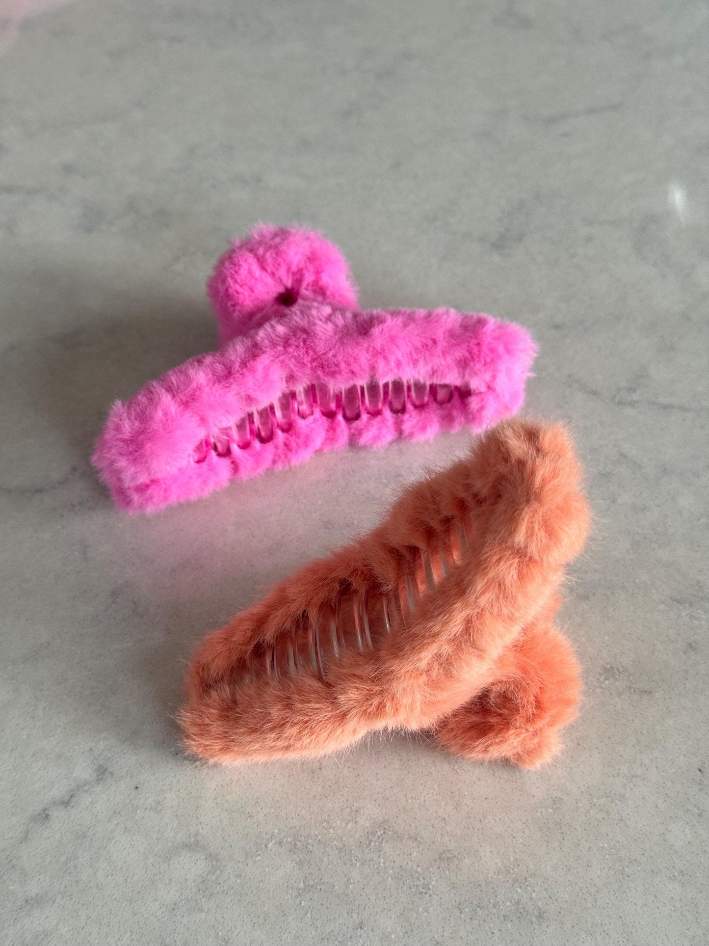 Trendy Fluffy Claw Hair Clips