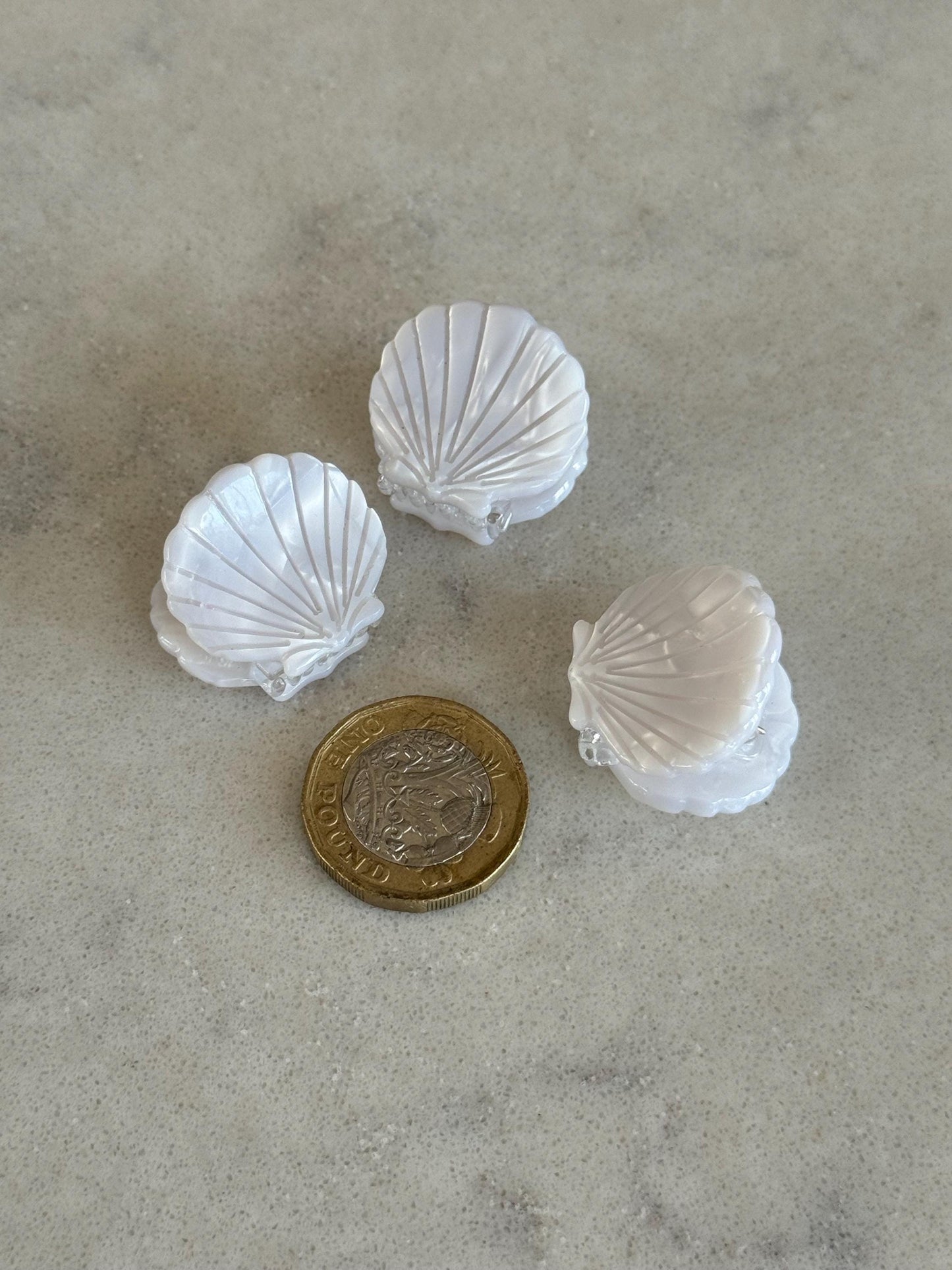 Mini Seashell Hair Clips