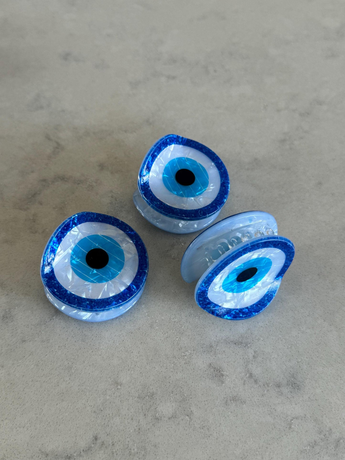 Stylish Evil Eye Claw Hair Clip