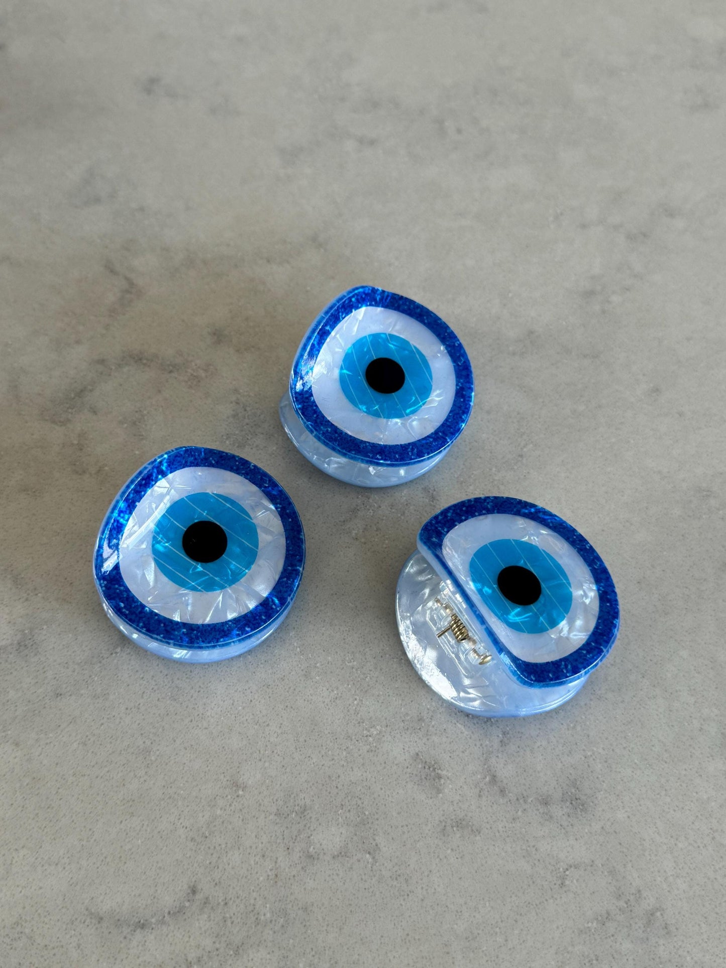 Stylish Evil Eye Claw Hair Clip