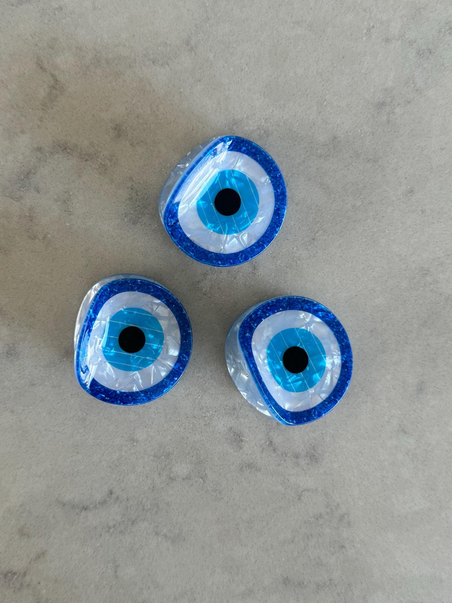 Stylish Evil Eye Claw Hair Clip