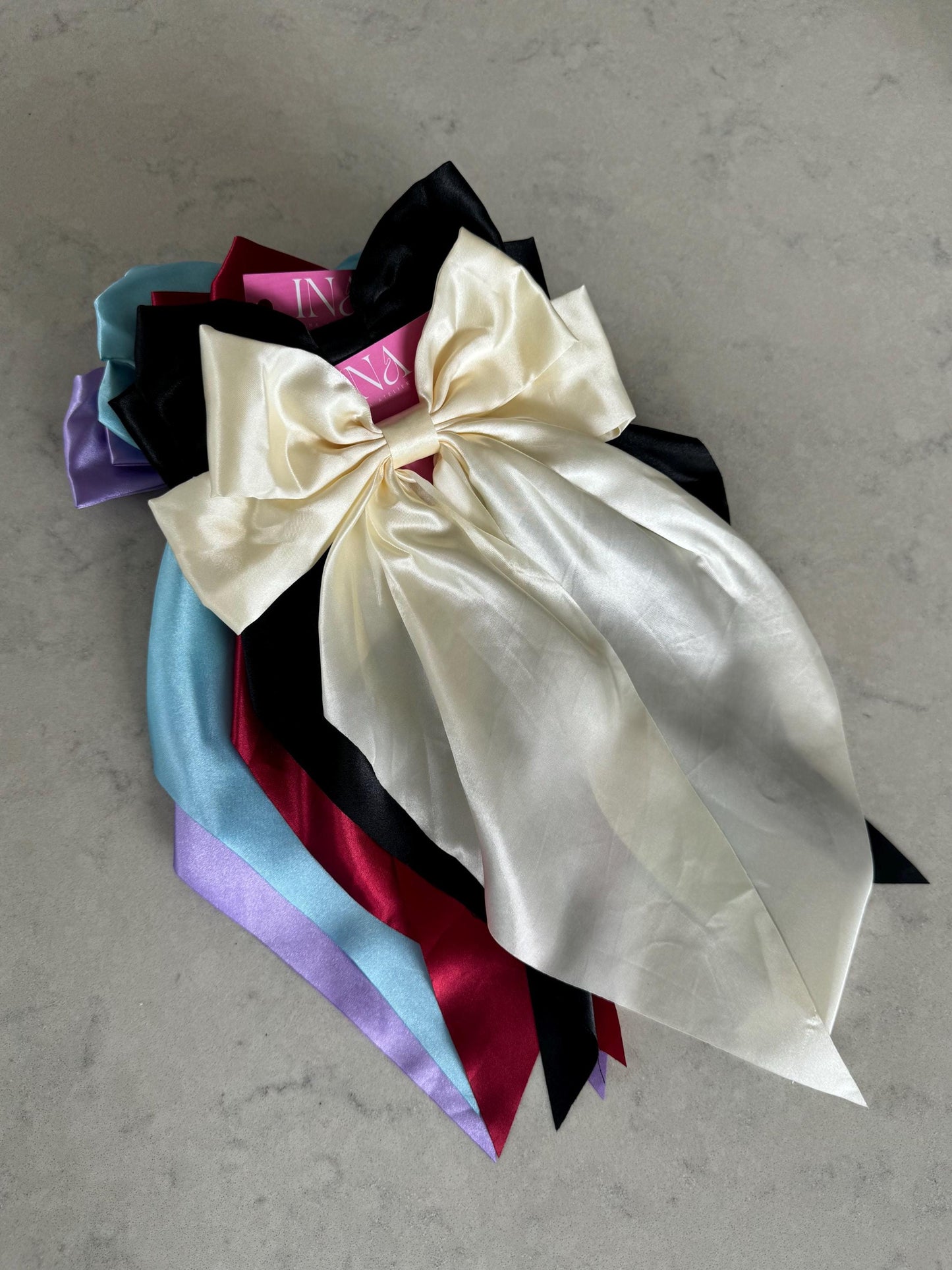 Silk Bow tie Hair Clip