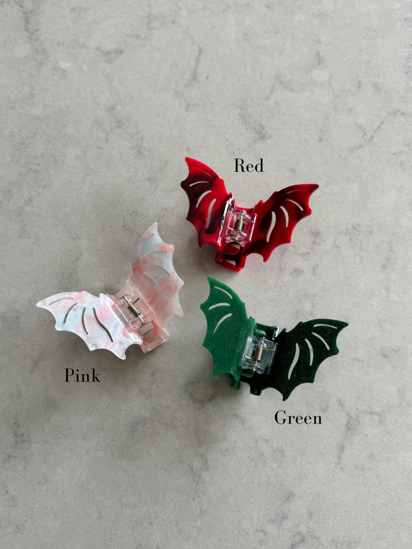 Bat Hair Claw Clips