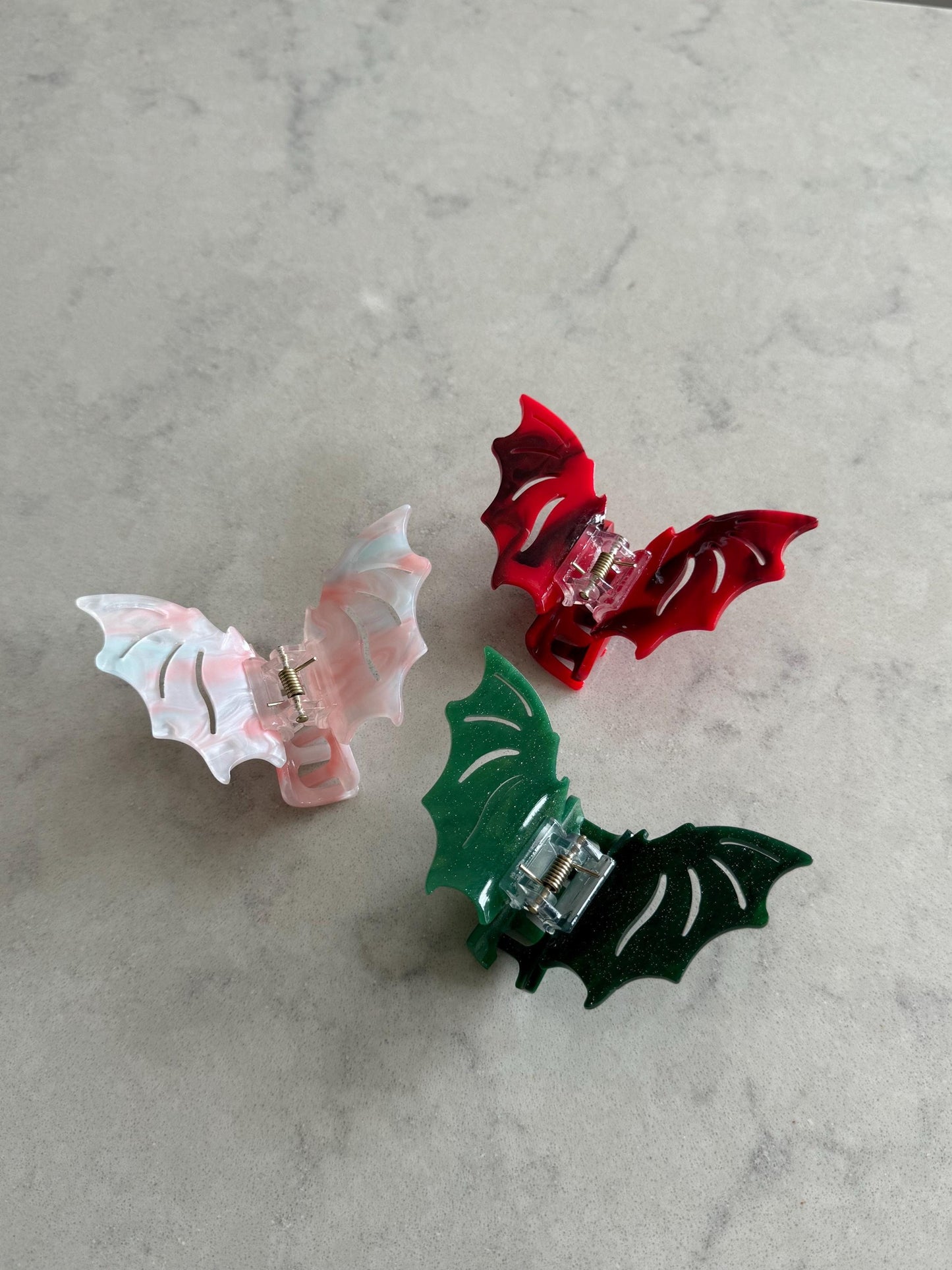 Bat Hair Claw Clips