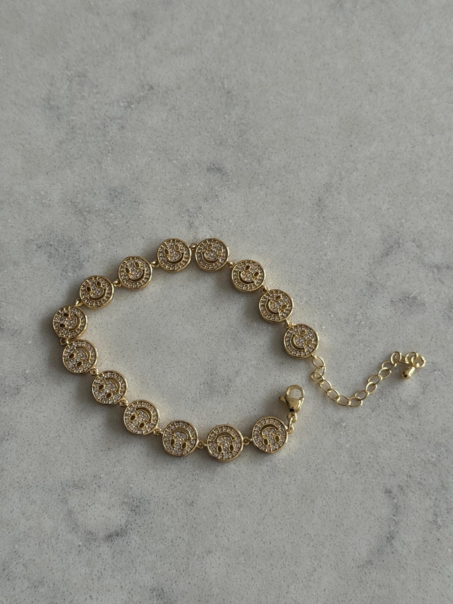 Gold or Silver Smiley Face bracelets