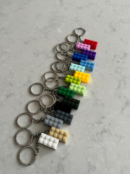 Lego Brick Block Keychain/Keyring