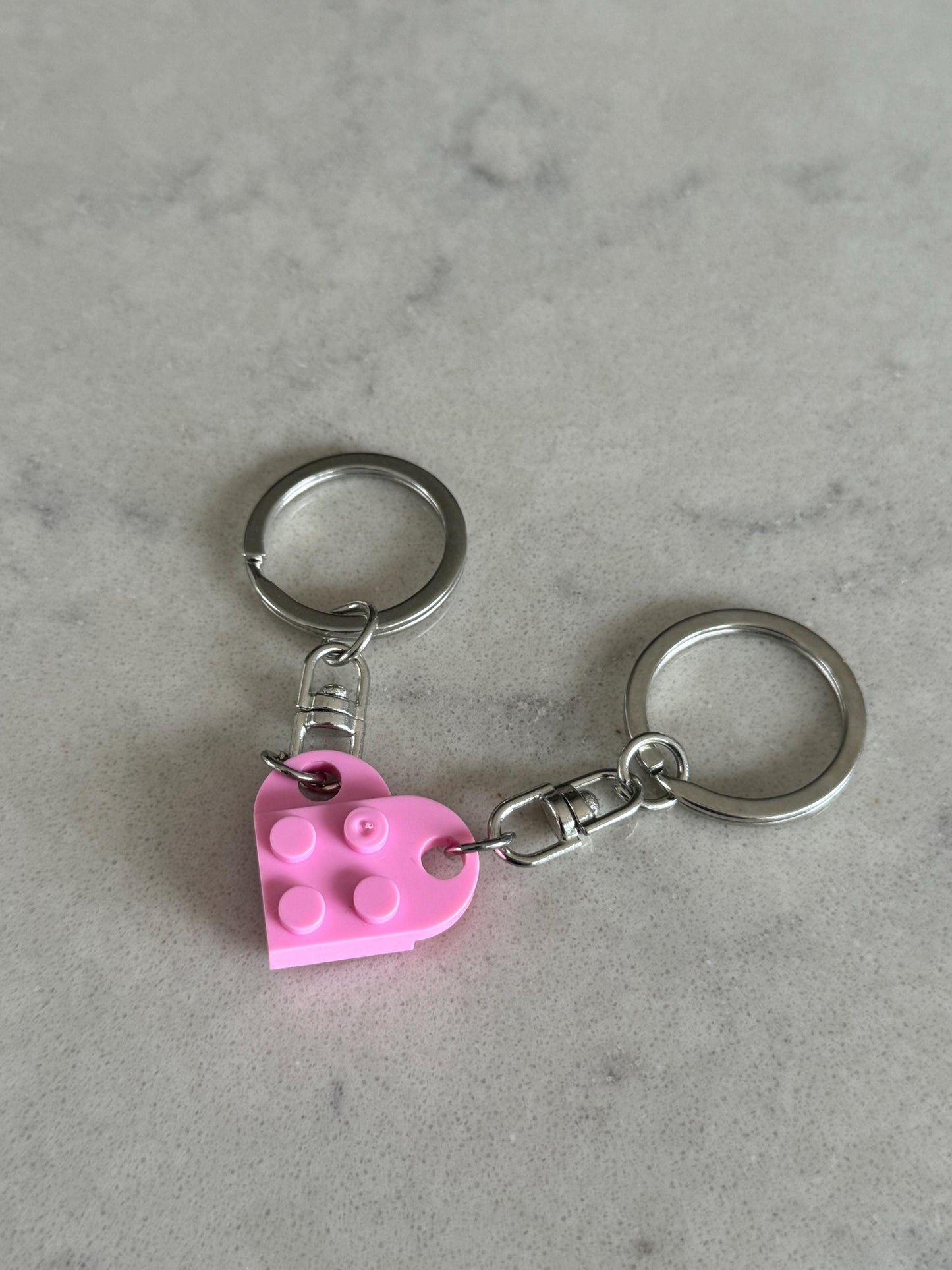 Heart LEGO Keychain/Keyring