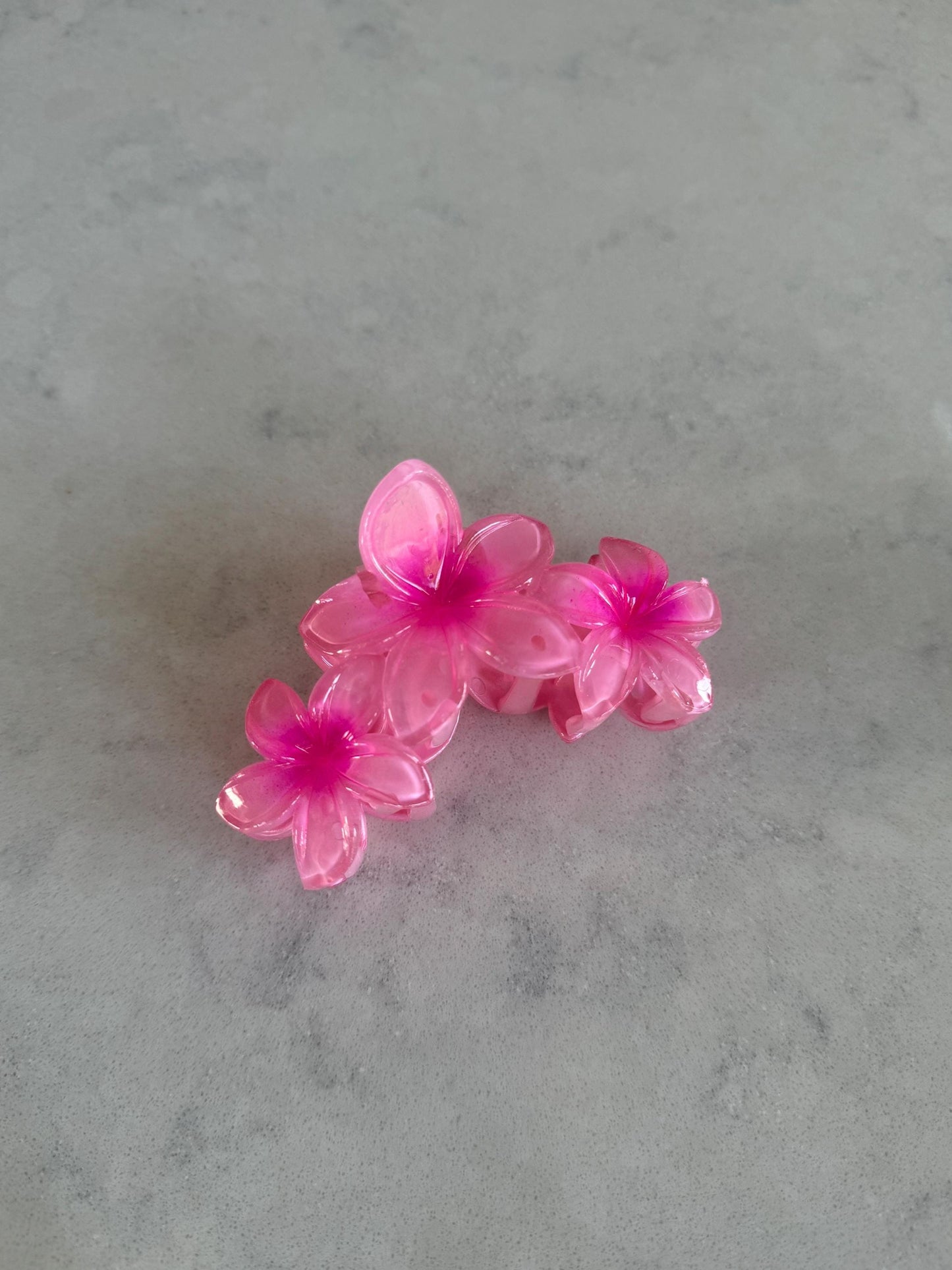 Large Pastel Hibiscus Claw Hair Clips (3pc)