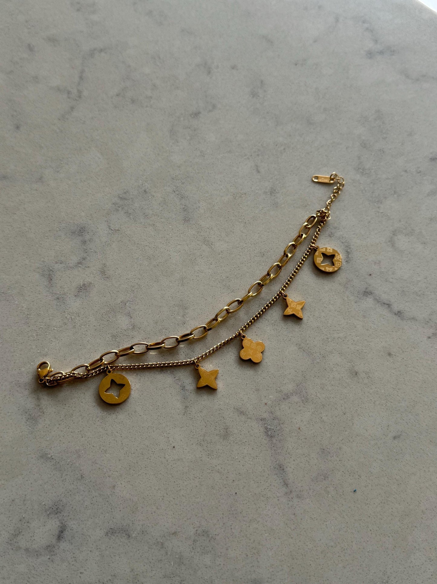 Gold Double Bracelet