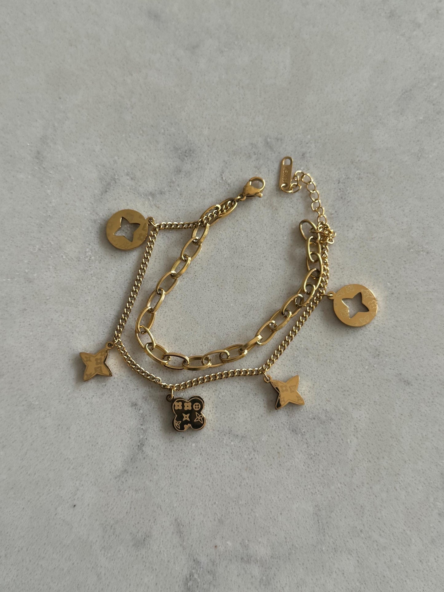 Gold Double Bracelet